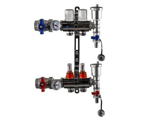 Коллекторная группа Tim (KA002) 1" ВР, 2 отводов 3/4"